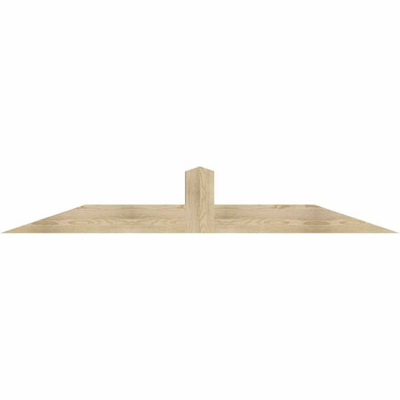 Ekena Millwork Portland Rough Sawn Timber Gable Bracket, Douglas Fir, 84"W x 14"H x 4"D x 6"F, 4/12 Pitch GBW084X14X0406POR00RDF